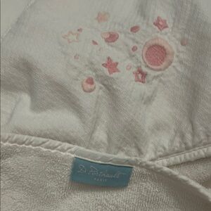 D. Porthault Paris hooded baby towel